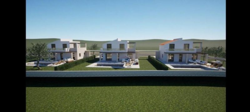 Maleme Kreta, Maleme: Neubau! Villa in mediterraner Anlage mit Olivenhain und Meerblick zu verkaufen Haus kaufen